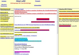Website Akut im Dezember 2001